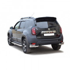Защита заднего бампера «Уголки двойные» (d63.5) для Renault Duster (2015-н.в.)(Окрашенное)