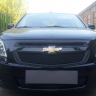 Защита радиатора "Standart" Chevrolet Cobalt (2013-н.в.) низ, чёрная купить недорого с доставкой в Воронеж