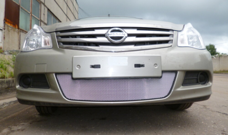 Защита радиатора "Standart" Nissan Almera хром купить недорого с доставкой в Воронеж