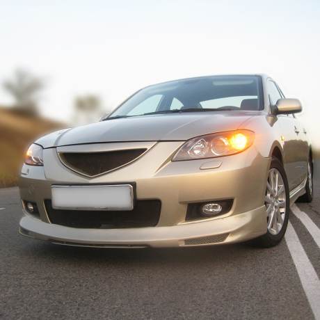 Решетка радиатора "Сетка" для Mazda 3 седан, рестайлинг (2006-2009) купить недорого с доставкой в Воронеж