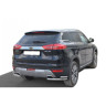 Защита заднего бампера «Уголки двойные» (d51/40) для Geely Atlas (2016-н.в.)(Нерж. Сталь) купить недорого с доставкой в Воронеж