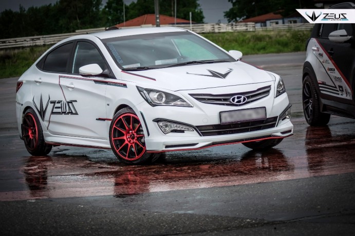 Аэродинамический обвес "ZEUS" Hyundai Solaris 2015-н.в. Рестайлинг купить недорого с доставкой в Воронеж
