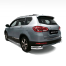 Защита заднего бампера двойная угловая d63/51мм (НПС) HAVAL H6 (2014-н.в.) купить недорого с доставкой в Воронеж