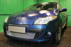 Защита радиатора "Standart" Renault Megane (2008-2012) низ, хром