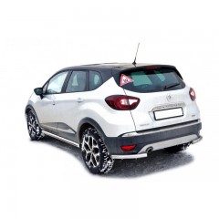 Защита порогов «Труба» (d51) для Renault Kaptur (2016-н.в.)(Окрашенное)