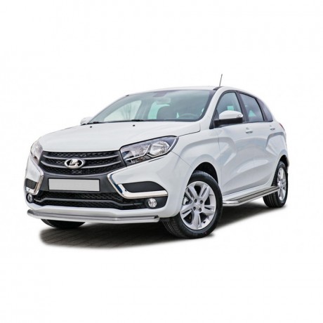 Защита переднего бампера «Труба» для L@DA X-ray (d51)(Окрашенное) купить недорого с доставкой в Воронеж