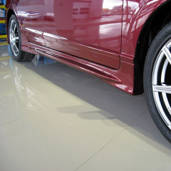 Накладки на пороги &quot;Mugen Style&quot; для Honda Civic 4D (2006-2012)