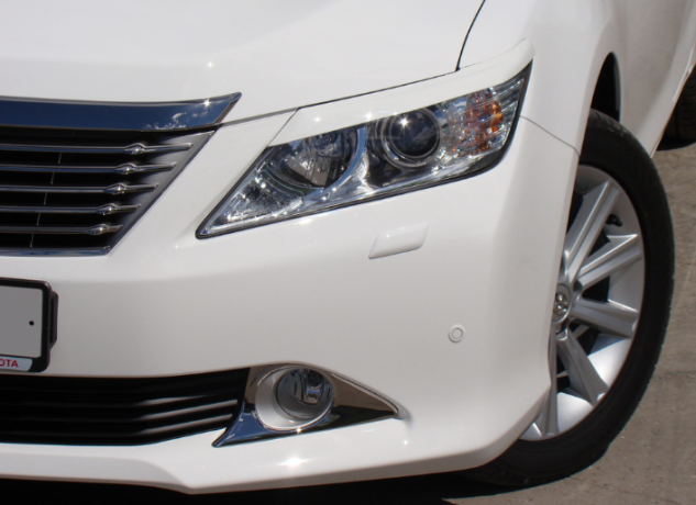Накладки на фары (реснички) для Toyota Camry XV50 (2012-2014) купить недорого с доставкой в Воронеж