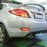 Диффузор заднего бампера var №3 (двойной выхлоп) для Hyundai Solaris (2010-2013) купить недорого с доставкой в Воронеж
