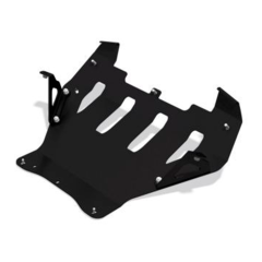 Защита двигателя под стационарный кронштейн лебедки для Chevrolet Niv@ (Сталь 3 мм), окраска 3-х слойная