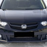 Решетка радиатора (под лого) "Sport" var №2 (сетка в комплекте) для Honda Accord VIII (2008-2010) купить недорого с доставкой в Воронеж