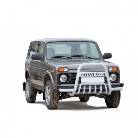 Кенгурин с усами и дополнительной защитой двигателя B@3 21214, 2131 "L@DA 4х4" (d63.5) купить недорого с доставкой в Воронеж