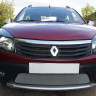 Защита радиатора "Standart" Renault Sandero Stepway (2009-2014) хром купить недорого с доставкой в Воронеж