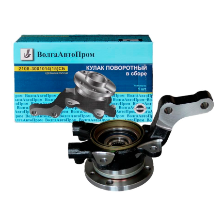Кулак поворотный левый 2108 с подшипником и ступицей в сборе 2108-3001015СБ купить недорого с доставкой в Воронеж